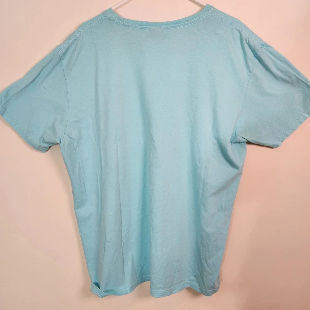 Polo Ralph Lauren Mens XL Blue Cotton Short Sleeve T-Shirt Orange Pony Logo